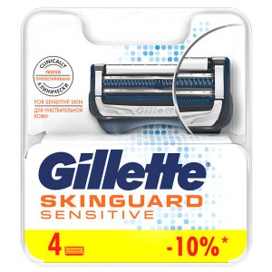 Средства для бритья Gillette Сменные кассеты для бритья SKINGUARD Sensitive (GIL857460)