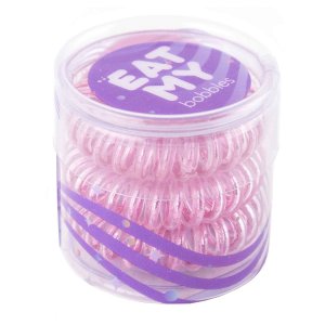 Аксессуары для волос EAT MY Резинка для волос в цвете "Клубничный леденец", мини упаковка (EAT002782)