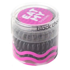 Аксессуары для волос EAT MY Резинка для волос в цвете "Чёрный шоколад", мини упаковка (EAT002762)