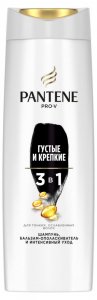 Шампунь для волос Pantene Шампунь/бальзам-ополаскиватель/интенсивный уход 3в1 Густые и крепкие (PNT664686)