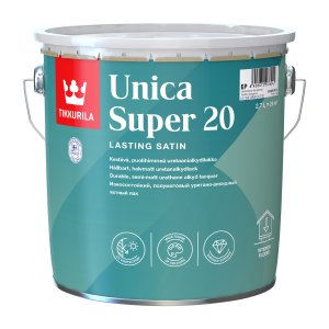 Алкидно-уретановый износостойкий лак Tikkurila UNICA SUPER EP полуматовый 2.7 л (55964040130)