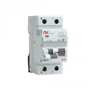 Дифференциальный автомат EKF AVERES DVA-6 (rcbo6-1pn-32C-30-a-av)