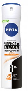 Дезодорант для подмышек Nivea Антиперспирант спрей "Черное и белое" Невидимый EXTRA (NIV650226)