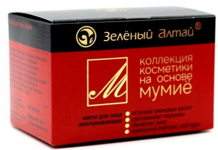 Уход за лицом ЗЕЛЕНЫЙ АЛТАЙ Маска для лица с мумиё омолаживающая (MPL072830)