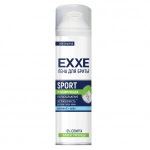 Средства для бритья Exxe Пена для бритья Sport тонизирующая с алоэ и витамином Е (MPL111568)