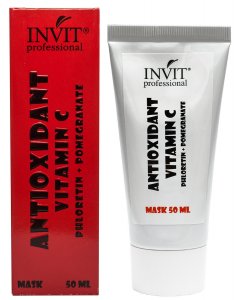 Уход за лицом INVIT Маска-антиоксидант для лица с витамином С 10% гранатом и флоретином (MPL054938)