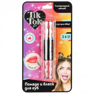 Помада TIK TOK GIRL Помада и блеск для губ, 2в1L (MPL036554)
