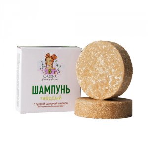 Шампуни Greena Avocadova Шампунь твердый с пудрой шикакай и какао для нормальной кожи головы (MPL106677)