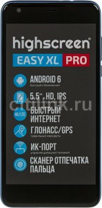 Смартфон Highscreen Easy XL Pro Синий