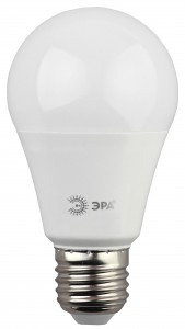 Лампа светодиодная ЭРА A55 E27 7W 230V желтый свет (Б0017200)