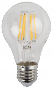Лампа светодиодная ЭРА F-LED A60 E27 7W 230V желтый свет (Б0019012)