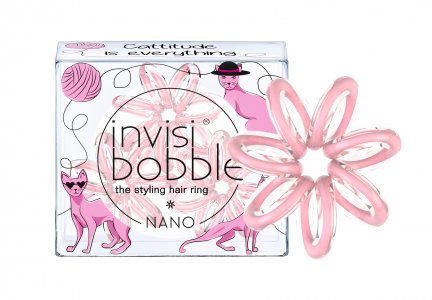 Набор маленьких резинок-браслетов для волос Invisibobble Резинка-браслет NANO Cattitude Is Everything (INV003079)