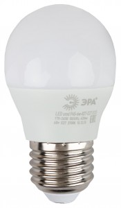 Лампа светодиодная ЭРА Led smd Р45-6w-827-e27_eco (Б0020629)