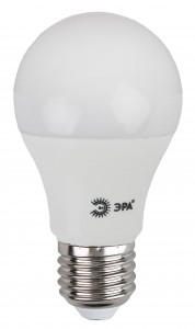 Лампа светодиодная ЭРА A60 E27 15W 230V холодный свет (Б0031396)