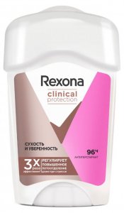 Дезодоранты REXONA Антиперспирант-дезодорант крем Сухость и Уверенность Clinical Protection (RXN129270)