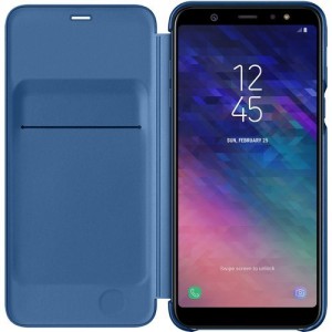 Чехол для Samsung Galaxy A6+ (2018) Samsung Wallet Cover (EF-WA605CLEGRU) Blue