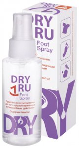 Дезодоранты DRY RU Средство от потоотделения для ног с пролонгированным действием Foot Spray (MPL192091)