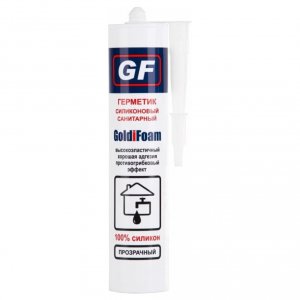 Универсальный силиконовый герметик GoldiFoam GFsilun_transp
