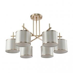 Люстра Crystal Lux Sergio PL6 Gold Бежевая Золото (SERGIO PL6 GOLD)
