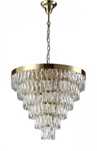 Люстра Crystal Lux Abigail SP-PL15 D620 Gold Transparent Прозрачная Золото (ABIGAIL SP-PL15 D620 GOLD/TRANSPARENT)