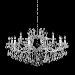 Люстра Crystal Lux Hollywood SP12+6 Chrome Прозрачная Хром (HOLLYWOOD SP12+6 CHROME)