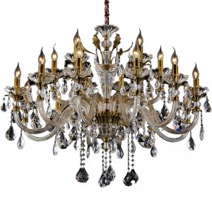 Люстра Crystal Lux Alicante SP12+6 Прозрачная Бронза (ALICANTE SP12+6)