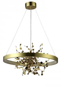 Подвесная люстра Crystal Lux Garden SPLED+3 D600 Gold Золото (GARDEN SPLED+3 D600 GOLD)