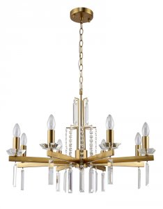 Люстра Crystal Lux Marron SP8 Brass Пепельная Латунь (MARRON SP8 BRASS)