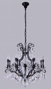 Люстра Crystal Lux Magnifico SP13 Black Transparent Прозрачная Черная (MAGNIFICO SP13 BLACK/TRANSPARENT)