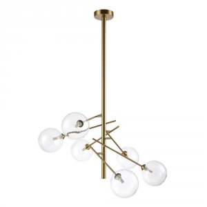 Люстра Crystal Lux Marcos SP6 Bronze Прозрачная Бронза (MARCOS SP6 BRONZE)