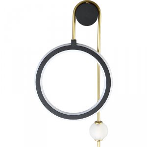 Настенный светильник Crystal Lux Corida AP25W LED Black Gold Черный Золото (CORIDA AP25W LED BLACK/GOLD)