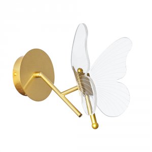 Настенный светильник Arte Lamp Darcy A2187AP-1GO Прозрачный Золото