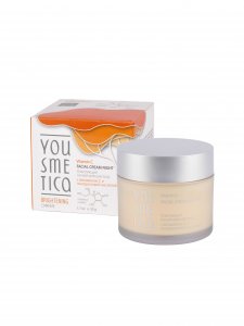 Уход за лицом YOUSMETICA Осветляющий ночной крем для лица с витамином С и гиалуроновой кислотой 50 мл (YOU000005)