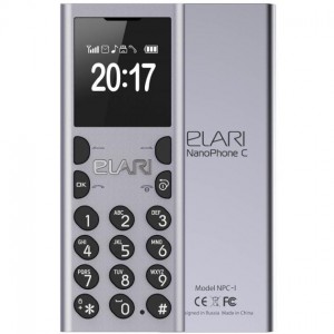 Мобильный телефон Elari NanoPhone C 2017 Платиновый серебристый