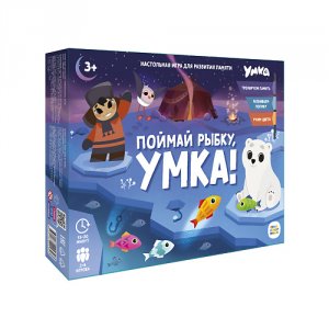 Товары для творчества Геодом Игра настольная Серия Играй с умом Поймай рыбку, Умка! (4660136224303)