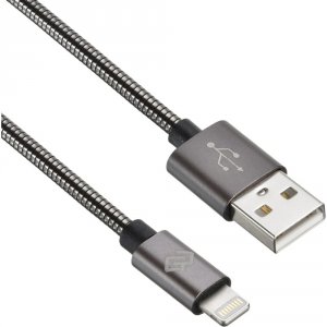 Кабель Digma LIGHT-1.2M-G USB (m)-Lightning (m), 1,2 метра, темно-серый (1080347)
