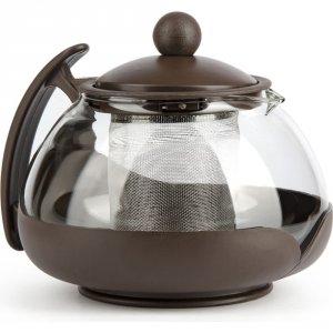 Стеклянный заварочный чайник Barouge BF-500/60 (BF-500 750 мл/коричневый/чайник)