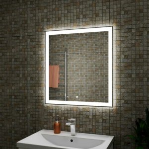 Зеркало для ванной GREENSTONE Alicia Led 75x70 сенсорный выключатель (67501)
