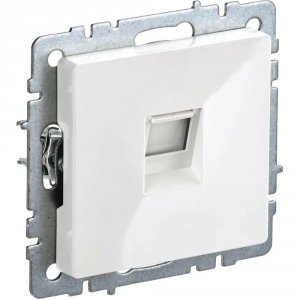 Компьютерная розетка rj45 Iek Brite РК10-БрБ (BR-K10-1-K01)