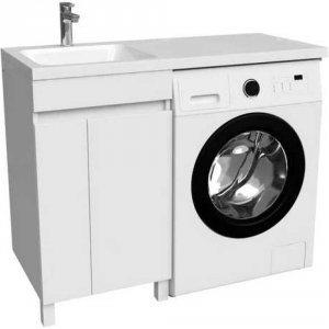 Левая напольная тумба для стиральной машины IDDIS Optima Home 110 L OPH11LDi95K Белый