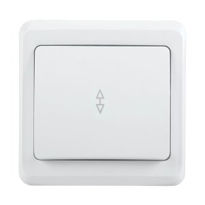 Проходной одноклавишный выключатель Iek Вега всп10-1-0-вб (EVV12-K01-10-DM)
