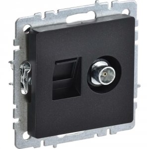 Розетка компьютерная Iek Brite ртв/рк12-брч (BR-AK20-1-K02)