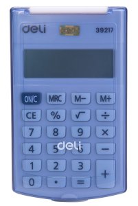 Карманный калькулятор DELI E39217/BLUE