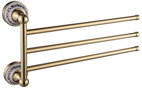 Поворотный тройной держатель для полотенец Savol S-06803B