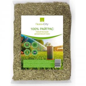 Семена газона ГазонCity Семена газонной травы Газон City Райграс 100% 0,3 кг (201020)