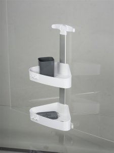 Душевая полка NAVAKO Wily White/Anthracite (10066)