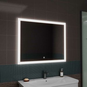 Зеркало для ванной GREENSTONE Palino Led 80х70 с подогревом, сенсорный выключатель (68025)