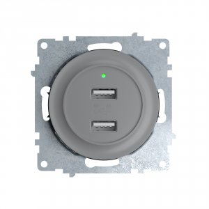 Двойная usb розетка OneKeyElectro Florence 1E10351302 (2260091)