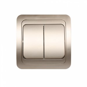 Двухклавишный выключатель Smartbuy SBE-02c-10-SW2-0-c