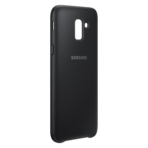 Чехол для Samsung Galaxy J6 (2018) Samsung Чехол-крышка Samsung PJ600CBEGRU для Galaxy J6 (2018), полиуретан, черный (EF-PJ600CBEGRU)